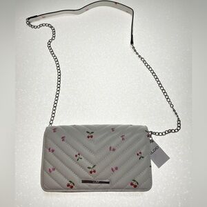 Aldo White Crossbody Bag with Cherry Design